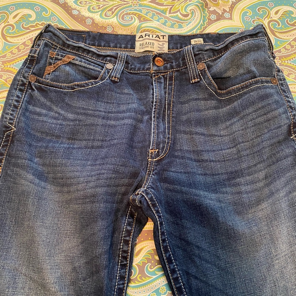 Ariat Men's Dark Blue Relaxed Jeans